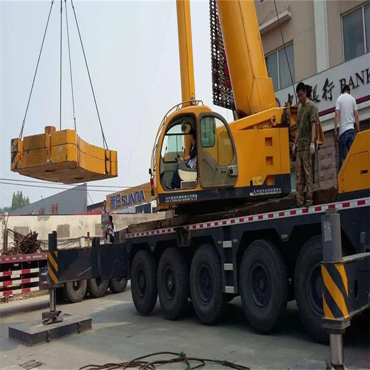 南京江宁当地吊车出租|机器吊装|75吨|工厂搬迁服务